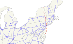 Karte des U.S. Highways 9
