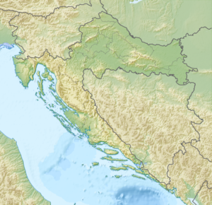 Veternica na zemljovidu Hrvatske