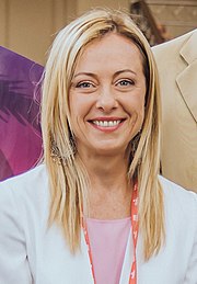 Giorgia Meloni in February 2022
