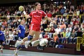 Image 1 Handball-Bundesliga (women) Credit: Kuebi Mara Friton in a handball match in the German Handball-Bundesliga. More selected pictures