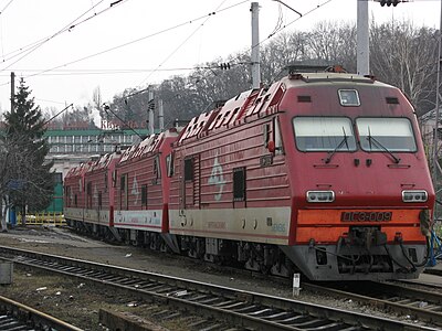 Электровозы ДС3 в депо Киев-пассажирский