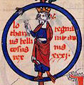 Lotario IV de França (941-2 marso 986), miniatûa do XIV secolo