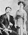 時任駐英國倫敦大使的廣田弘毅與夫人廣田靜子攝於1909年