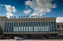 železniční stanice ve městě Kapiri Mposhi v Zambii