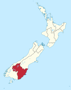 Kart over Otago