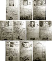 Книжка акростихов на память. Нарисована и написана А. Беляевым в дар жене Маргарите Константиновне (1920-е годы)