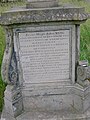 The 'Jesus wept' gravestone and inscription of William and Diana Campbell