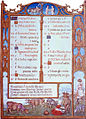 Breviarium Grimani, voorbeeld van kalender tekstpagina, maand mei