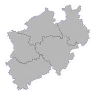 Karte der Regierungsbezirke in Nordrhein-Westfalen