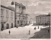 Piazza Vittorio Emanuele (Stampa a xilografia, 1895)