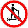 No personal mobility devices