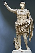 Estatua romana de l'emperaire August.