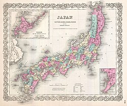 江户幕府的领土范围（1855年）