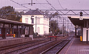 Het oude stationsgebouw van Abcoude rond 1985