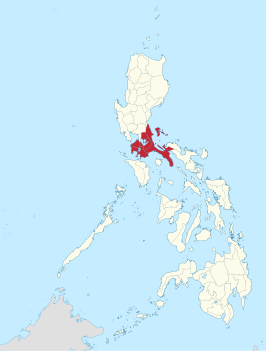 Locatie van de provincie CALABARZON