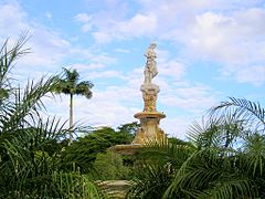 Fontaine Céleste, plas Cocotiers nan Nouméa.