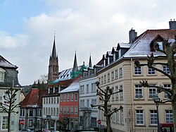 View into the Old Town with the Town and Local History Museum