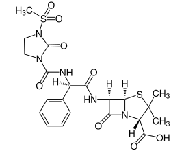 Strukturformel von Mezlocillin