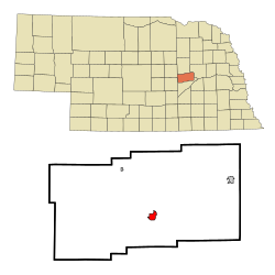 Location of Fullerton, Nebraska