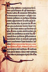 Pagina uit een epistelboek Cambrai, 1266