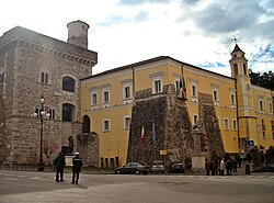 A Rocca dei Rettori Beneventóban, a megyei tanács székhelye