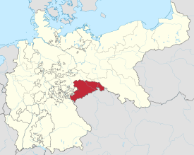 Lage des Königreichs Sachsen im Deutschen Kaiserreich