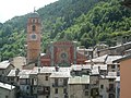 Scorcio sul centro storico del paese di Tenda.