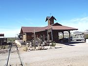 Different view of the 19th-century Goldfield Railroad Station