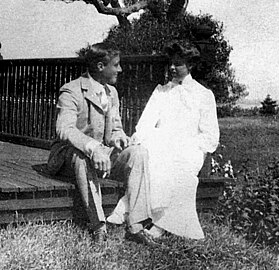 Franklin and Eleanor at Campobello Island, Canada, in 1904.