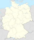 Deutschlandkarte, Position der Stadt Germersheim hervorgehoben