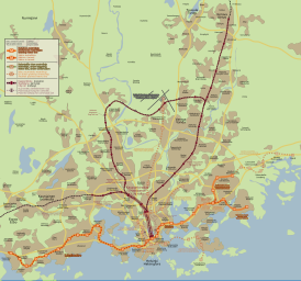 План Хельсинкского метрополитена