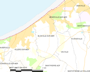 Poziția localității Blonville-sur-Mer