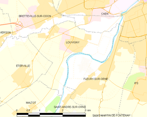 Poziția localității Louvigny