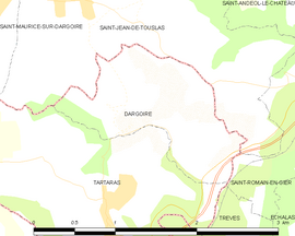 Mapa obce Dargoire