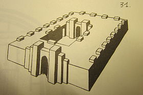 Proposta de reconstituição do templo de Ninmah