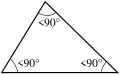 Triangle acutangle ou oxygone.