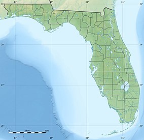 Map showing the location of Great White Heron National Wildlife Refuge
