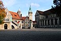 Burgplatz, z gradom, stolnico, levom in mestno hišo.