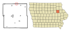 Location of Stanley, Iowa