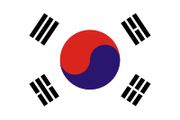 Cờ của Ủy ban Nhân dân Lâm thời Bắc Triều Tiên (nay là cờ của Đại Hàn Dân Quốc)