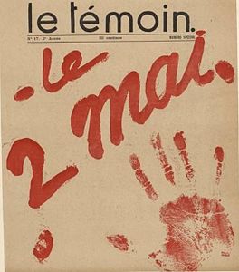 Exemple de jeu graphique pour Le Témoin (mai 1907 ?).