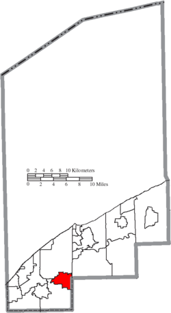 Location of Kirtland Hills in Lake County