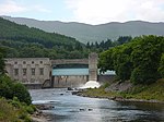 Pitlochry Power Station, dam and fish ladder