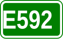 Zeichen der Europastraße 592