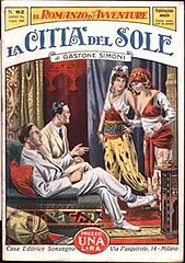 La città del sole di Gastone Simoni, Il Romanzo d'Avventure 62, Sonzogno, 1929