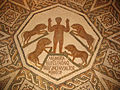 A Roman Christian mosaic called "Daniel among the Lions". CE 4th century