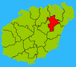 Location of the county