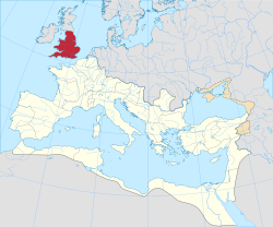 Britannian provinssin alue vuonna 125.