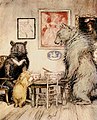 "The Three Bears", illustratie bij English Fairy Tales van Flora Annie Steel