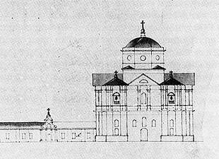 Касцёл Святога Міхаіла Арханёла пры калегіуме езуітаў, 1835
